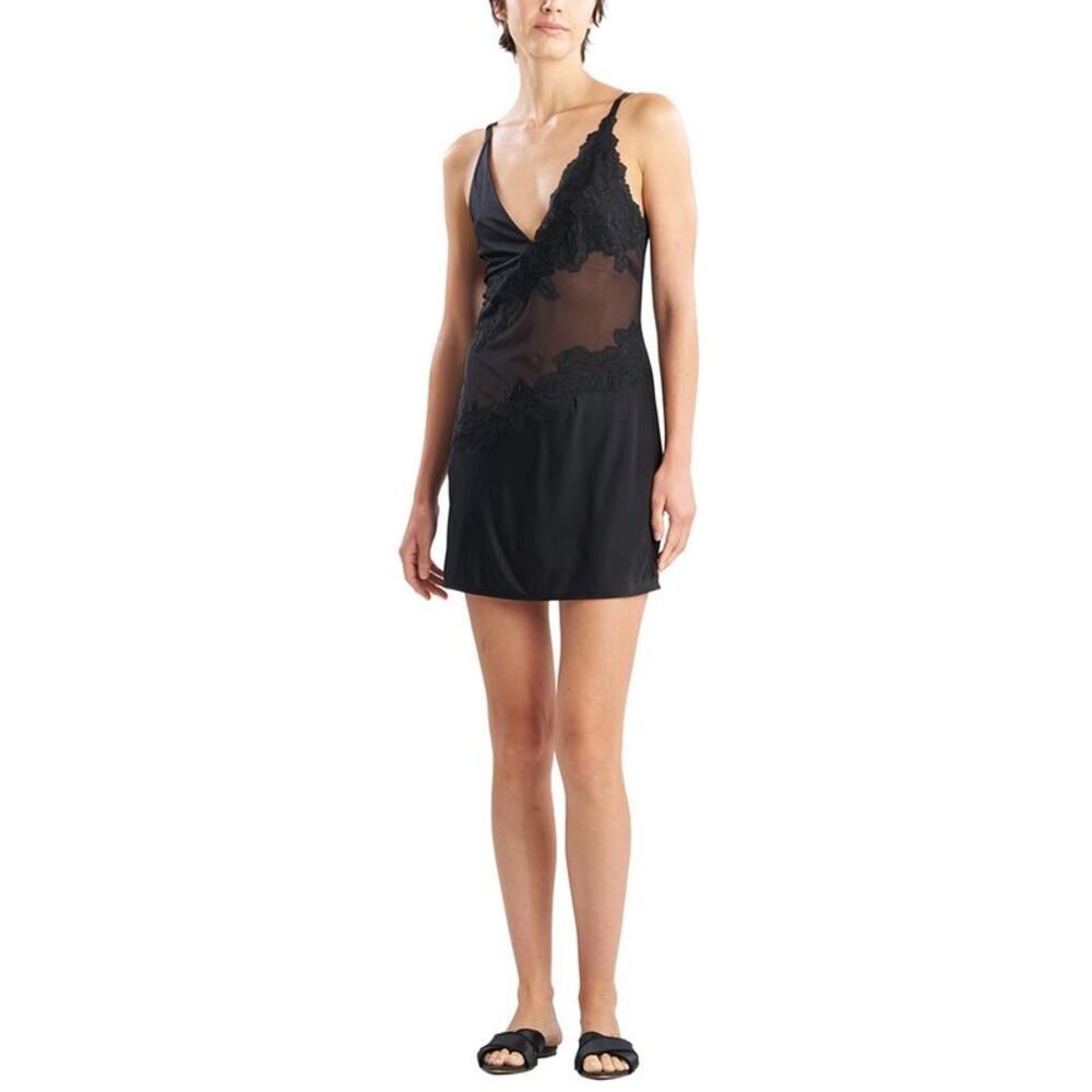 Natori Womens  Gisele Chemise, Black